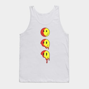 Melting Smiley Faces Tank Top